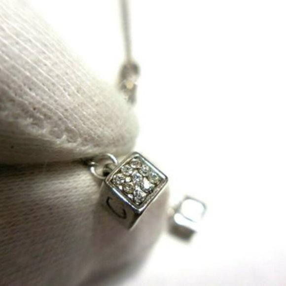 Dior Silver/Crystal Lariat Style Charm Necklace - Picture 4 of 8